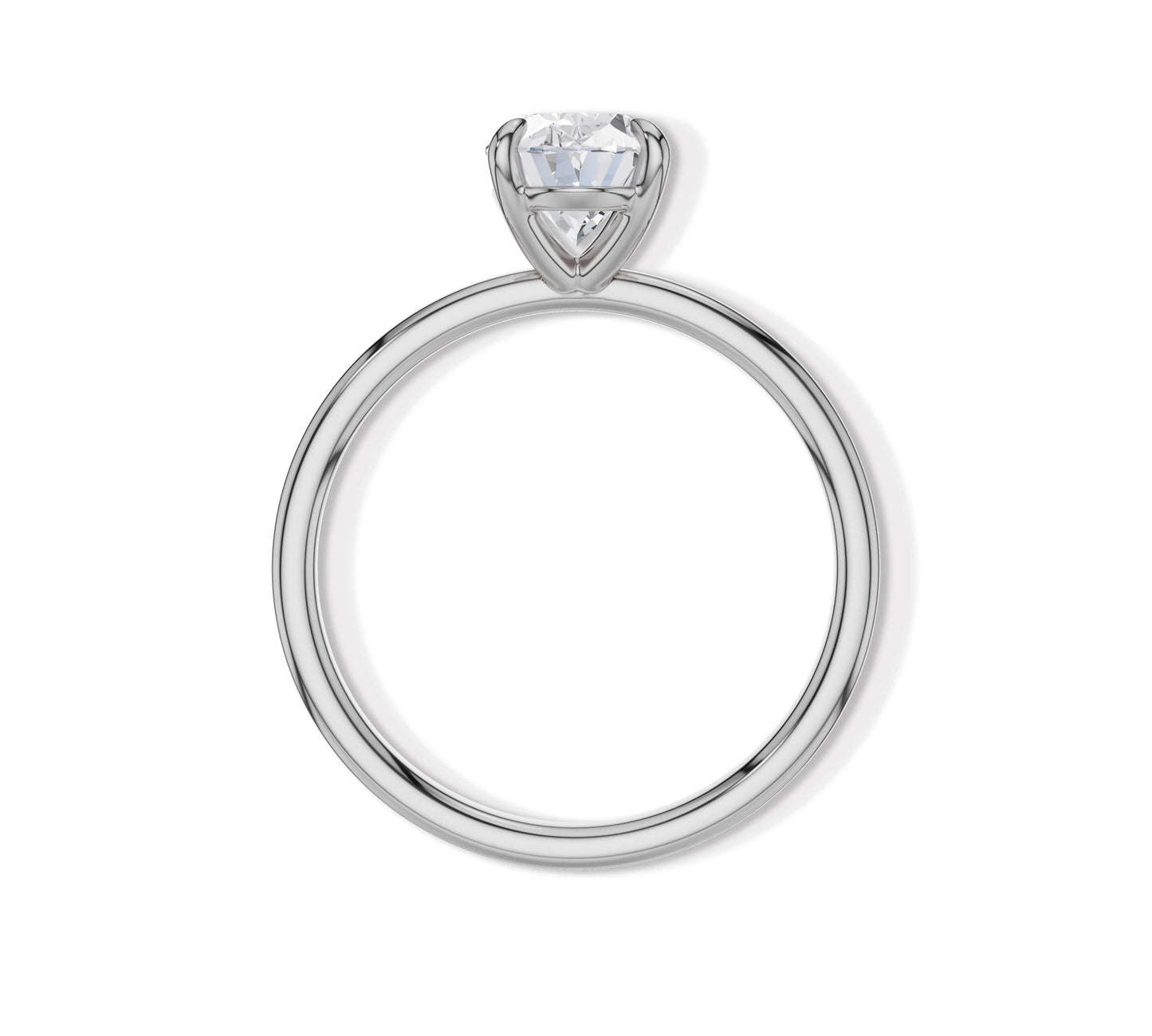 Oval cut diamond engagement ring style