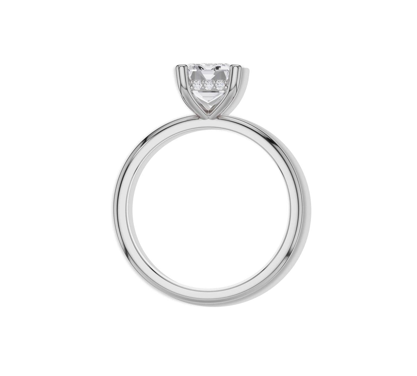emerald cut engagement ring gold