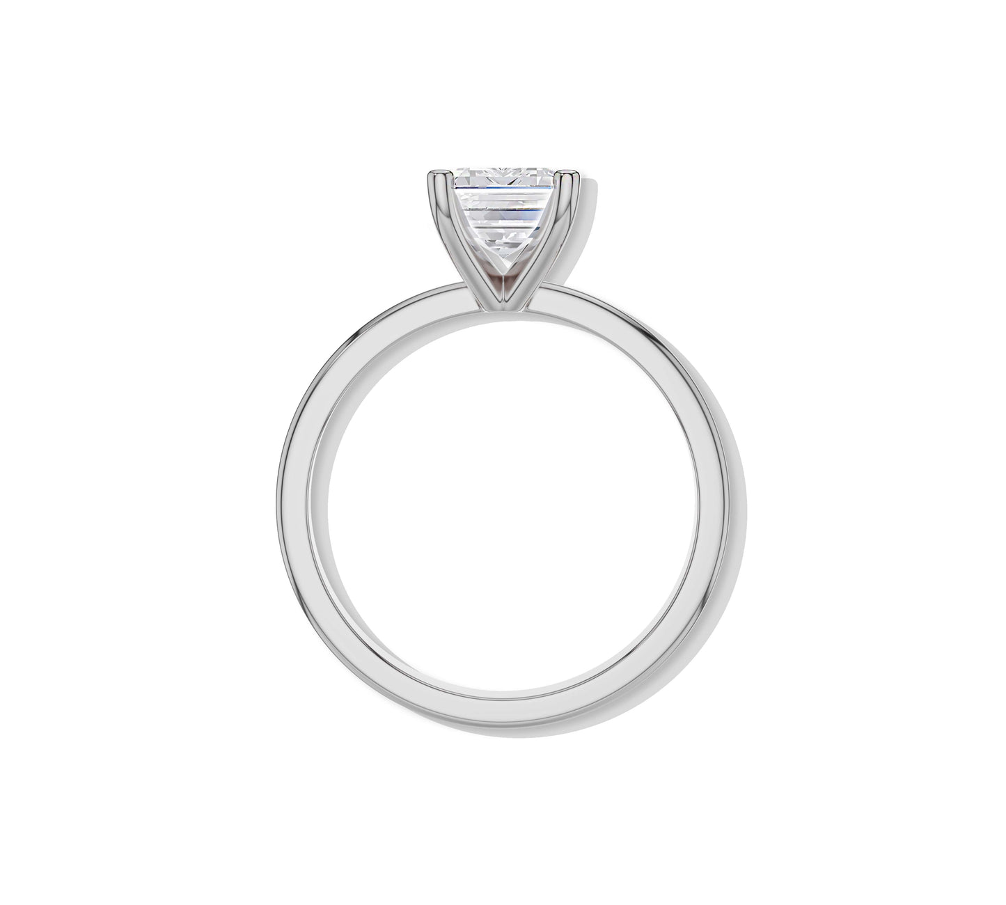 emerald cut engagement ring gold