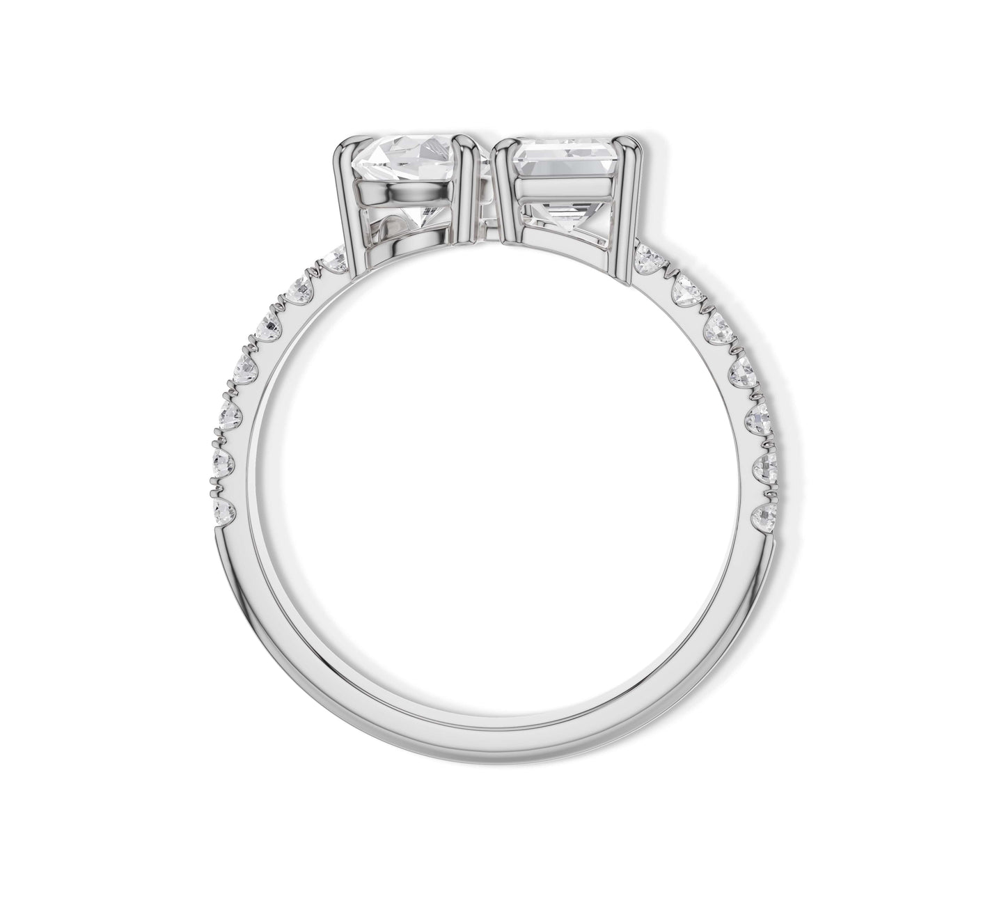 toi et moi engagement ring