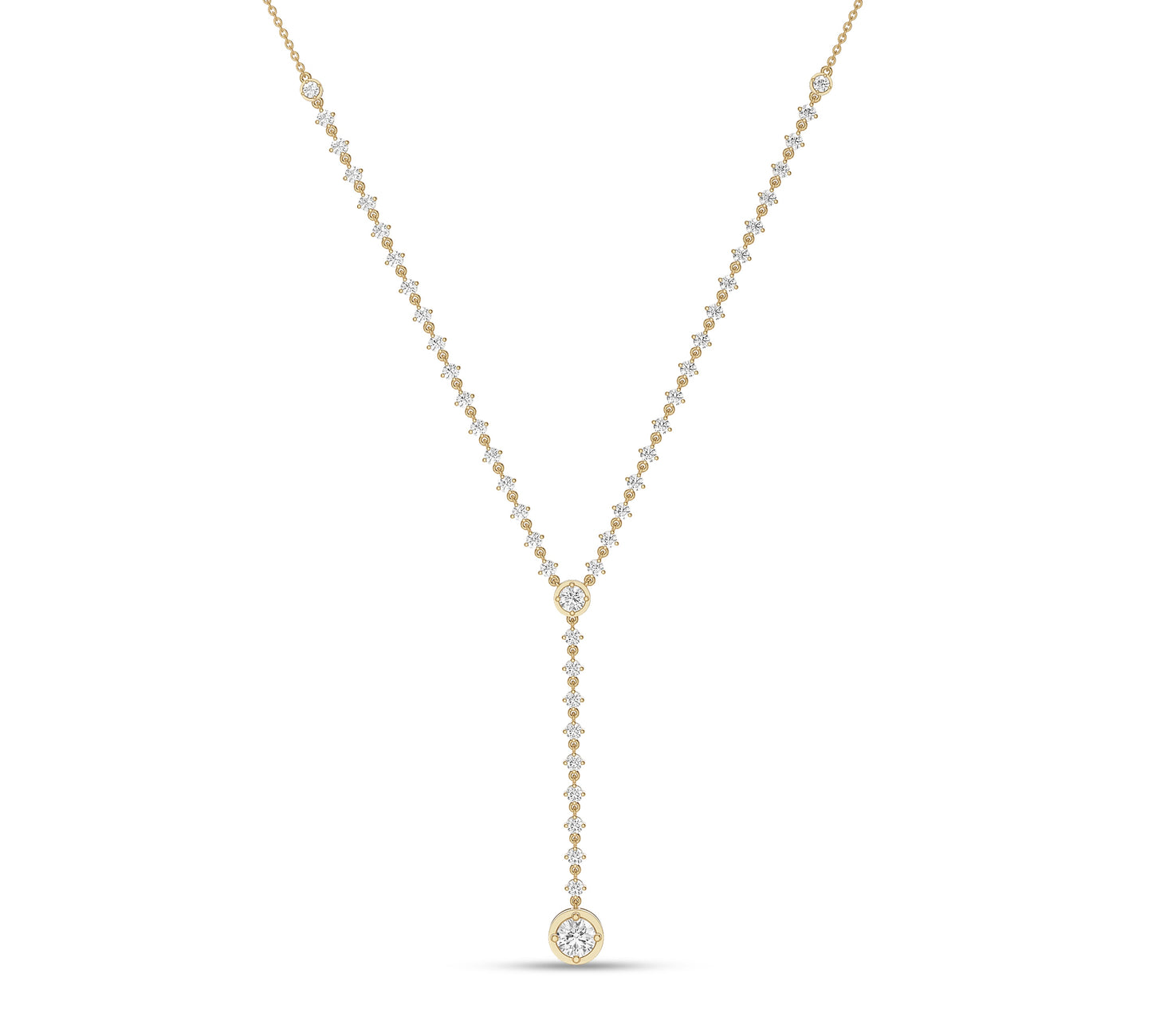 gold lariat necklace