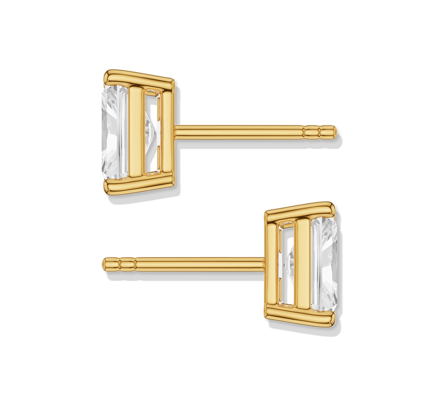 Elegant radiant gold earrings