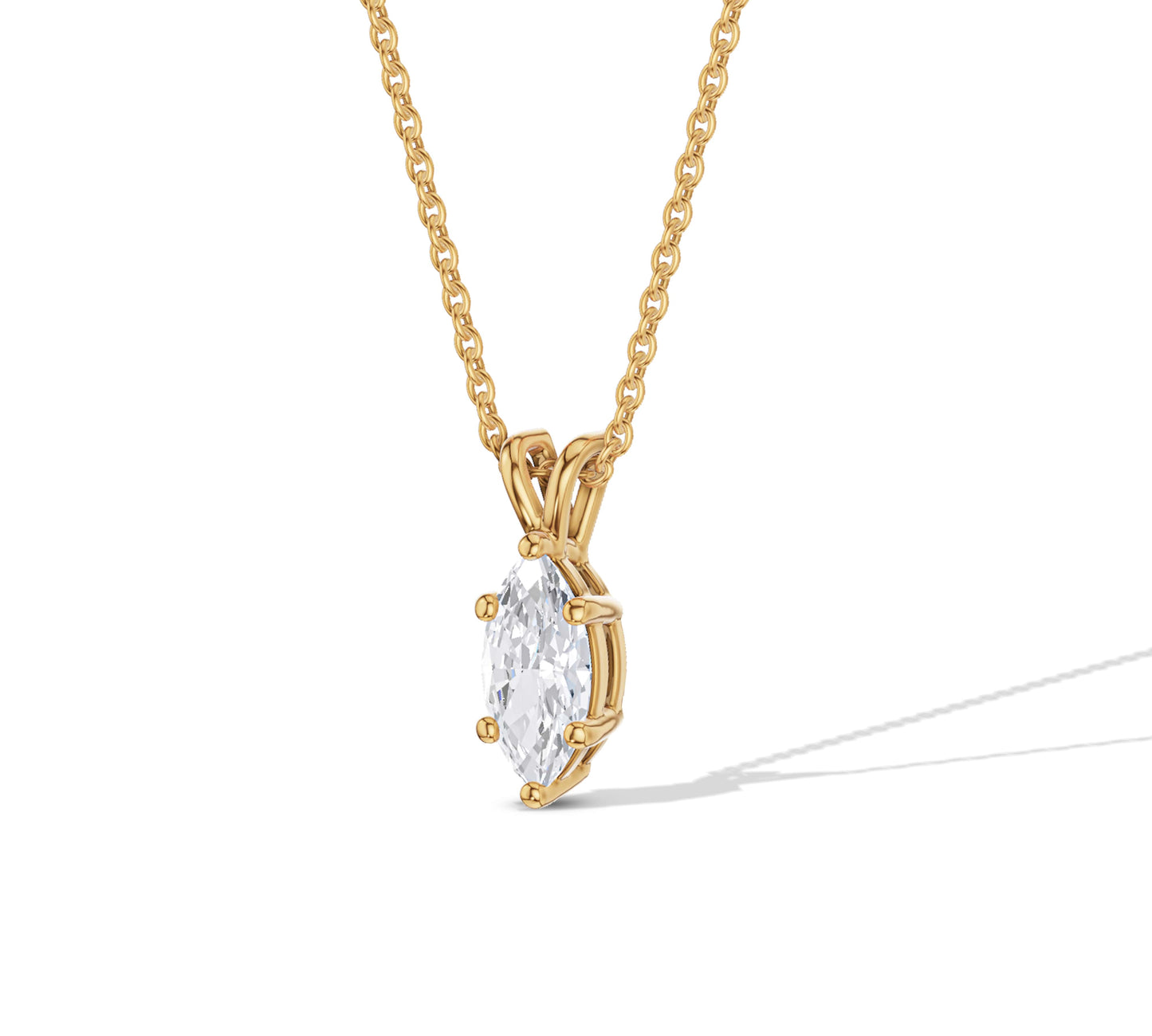 diamond on a necklace