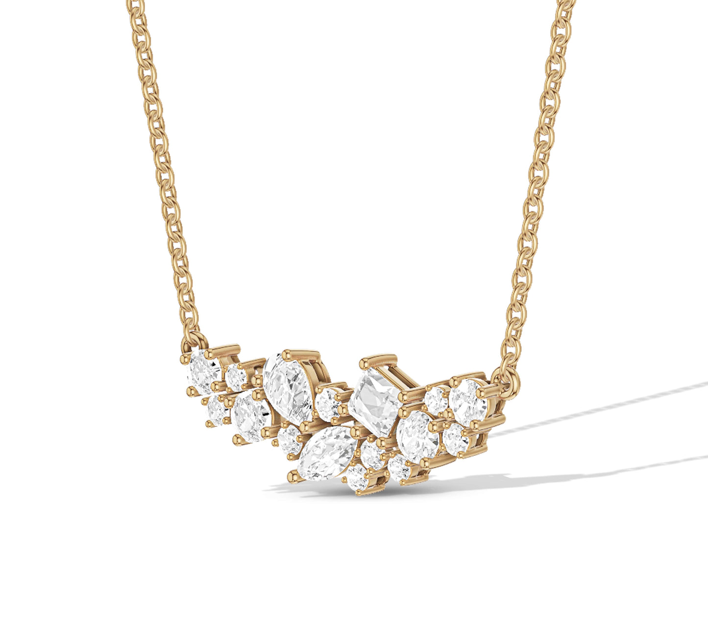 Elegant gold chain necklace