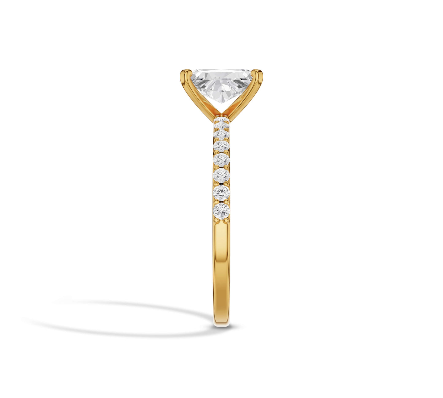radiant cut engagement ring