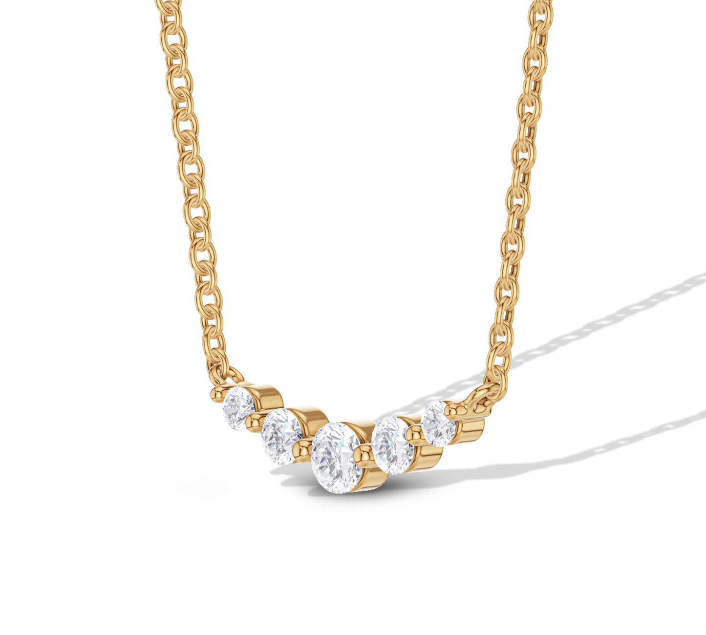 diamond bar necklaces