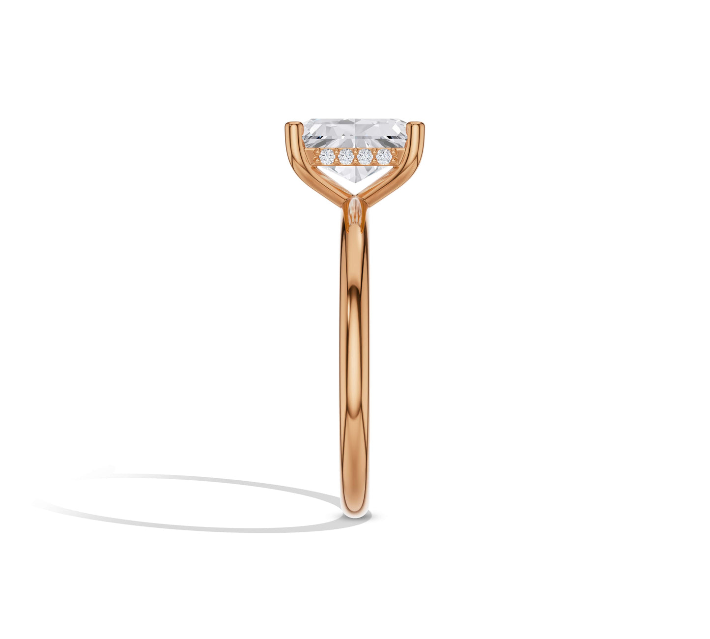 hidden halo diamond ring