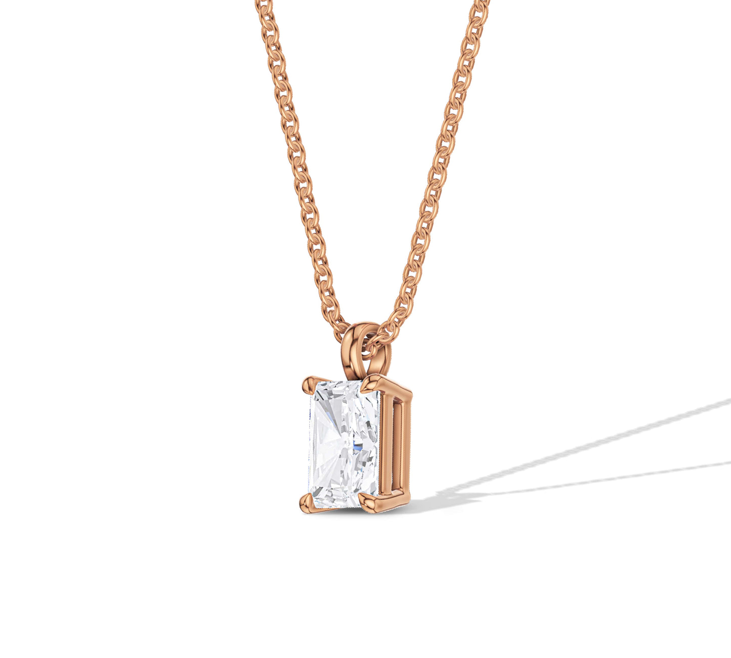 rose gold diamond and necklace