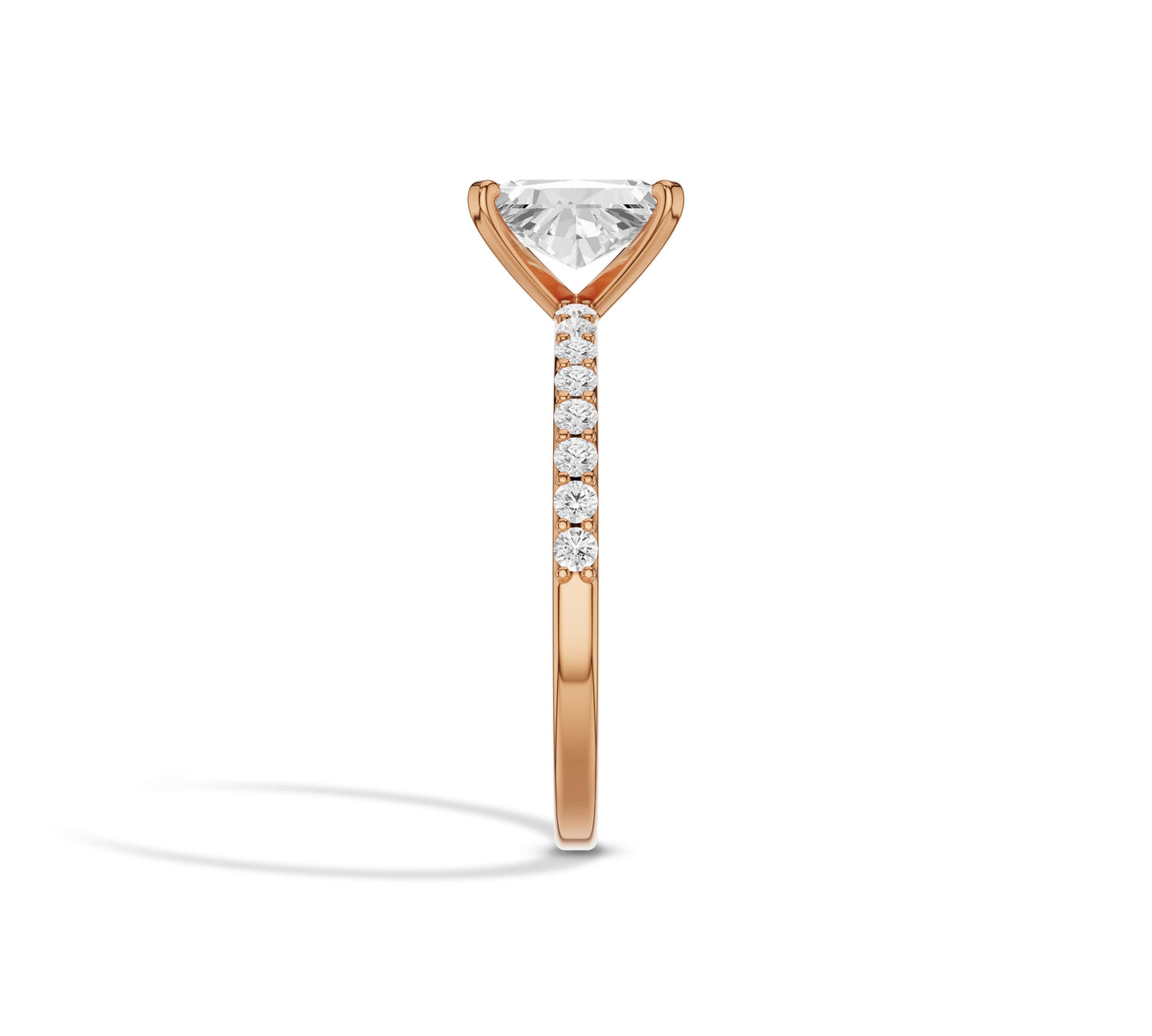 radiant cut engagement rings solitaire