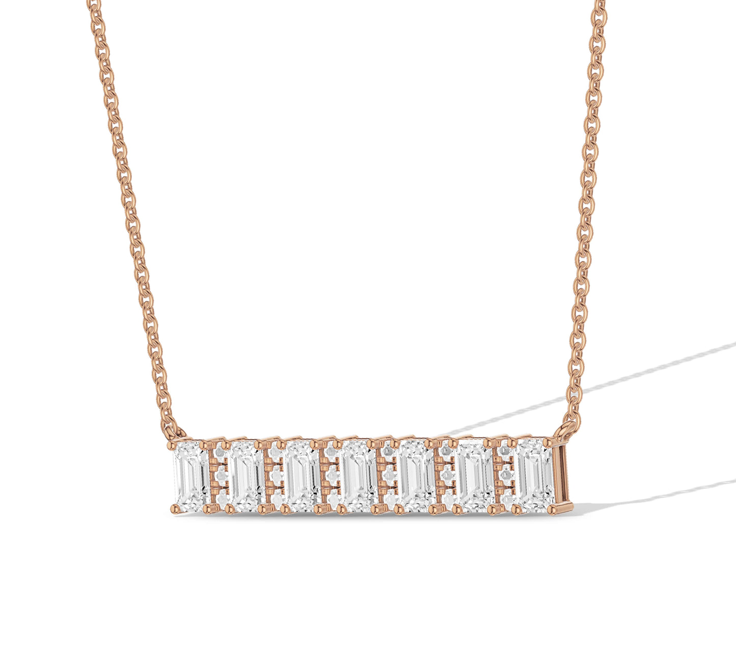 Statement bar necklace with clean design