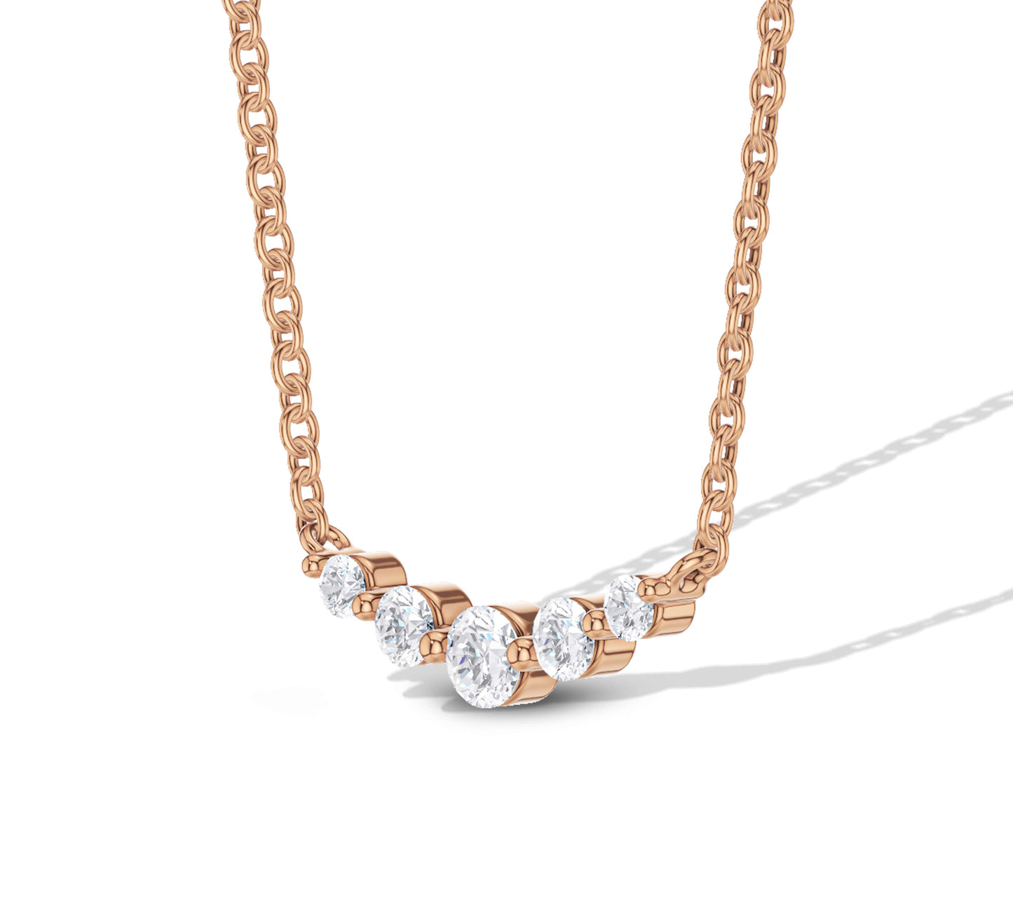 diamond bar necklaces for women