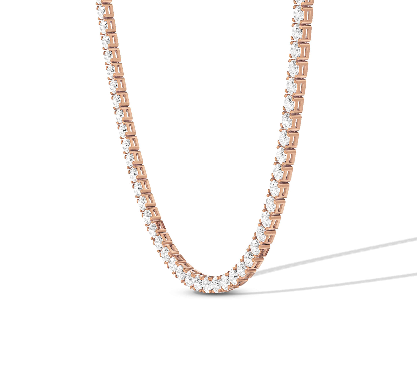 moissanite tennis necklace