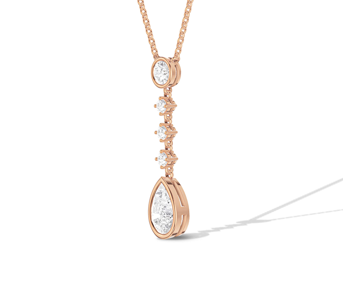 14k gold lariat necklace