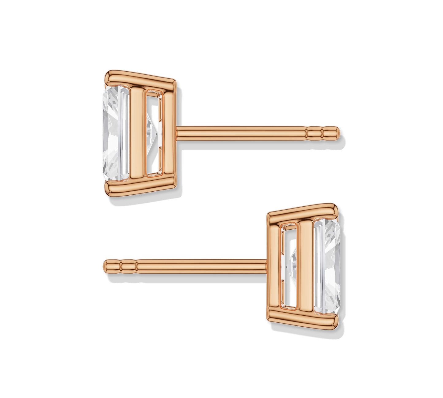 Modern style radiant earrings