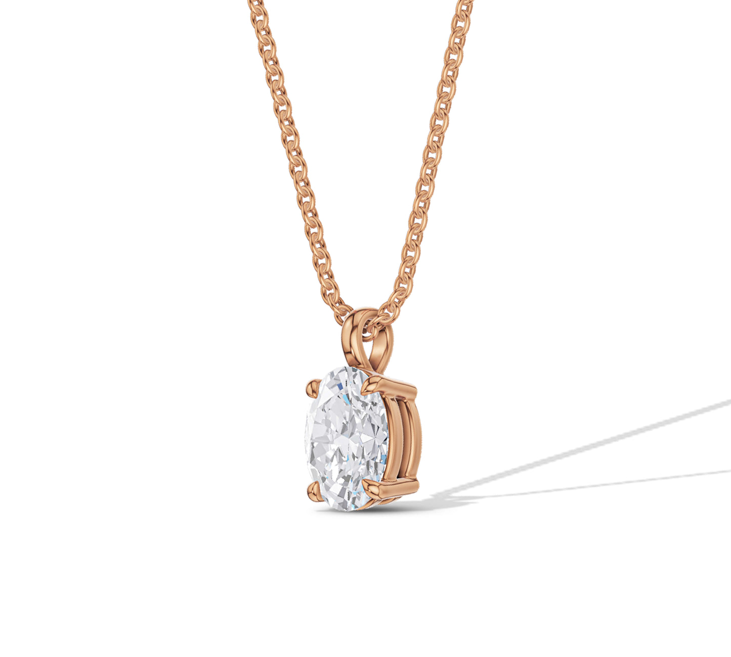 moissanite Solitaire Pendant Necklace