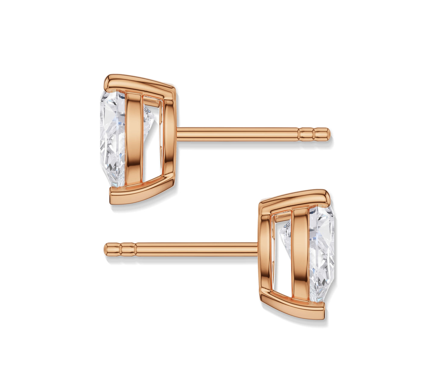 Elegant and timeless diamond studs