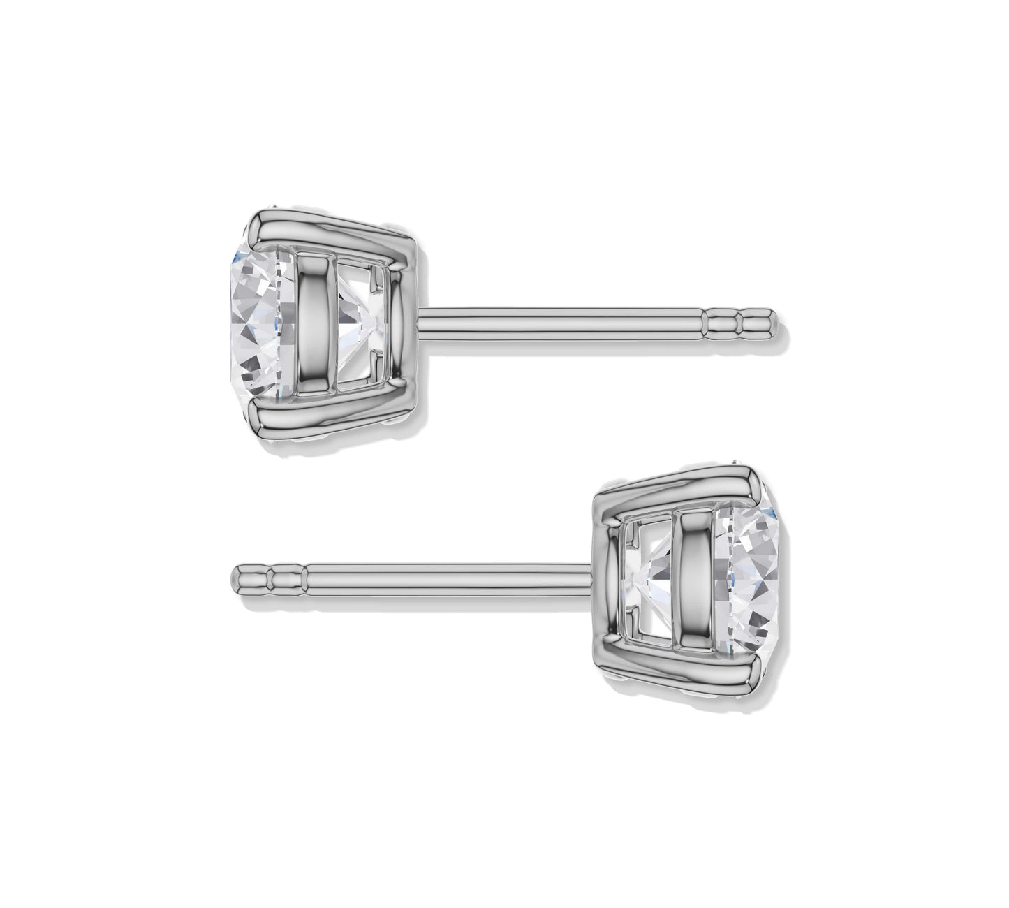 Beautiful white gold earrings