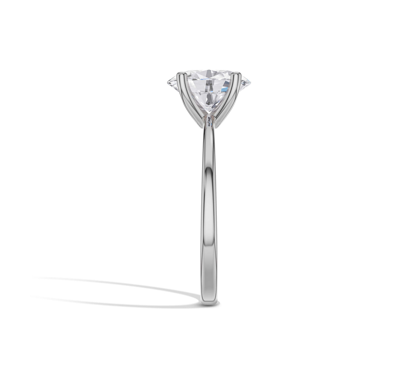 white gold oval engagement ring