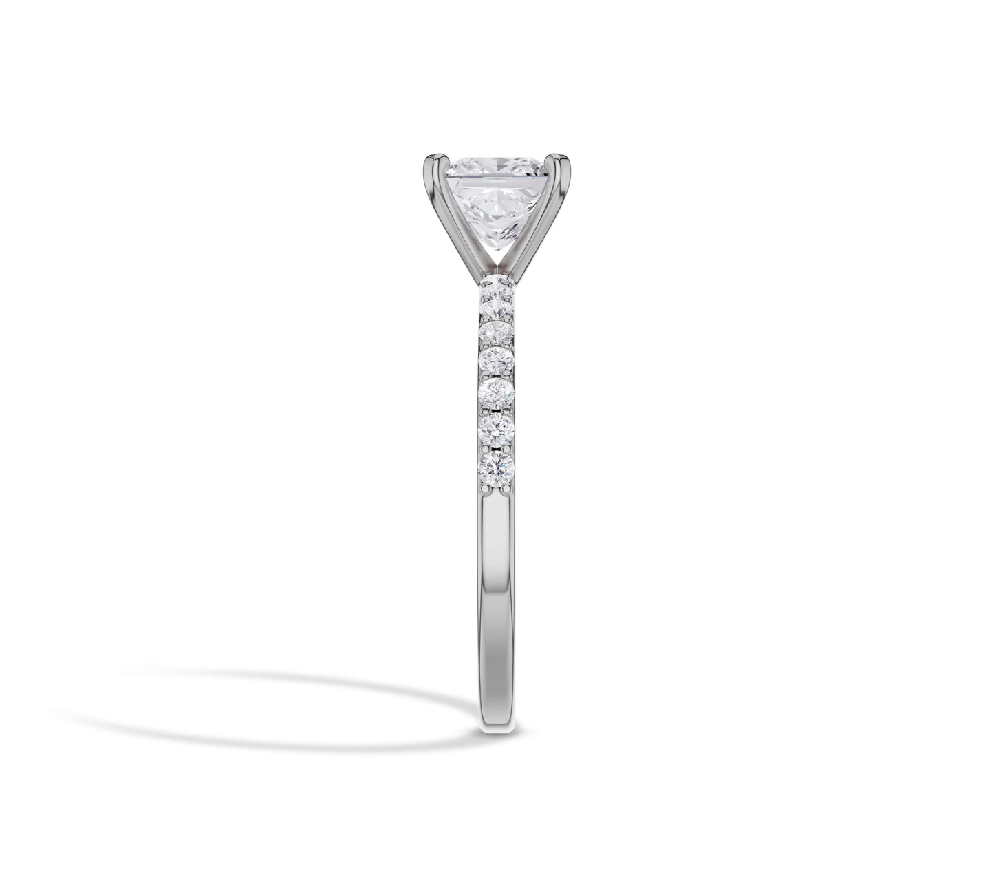 princess cut wedding rings 2 carat