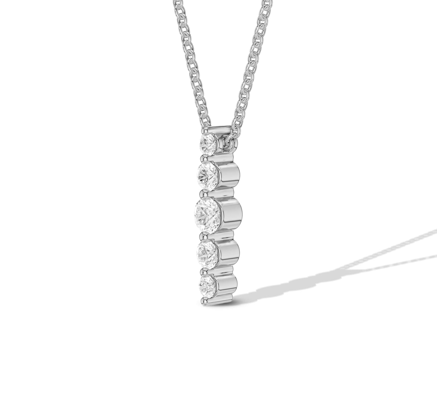 necklace diamond bar