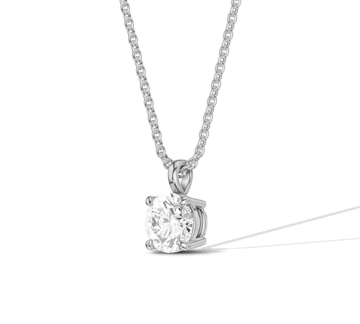 pendant diamond solitaire