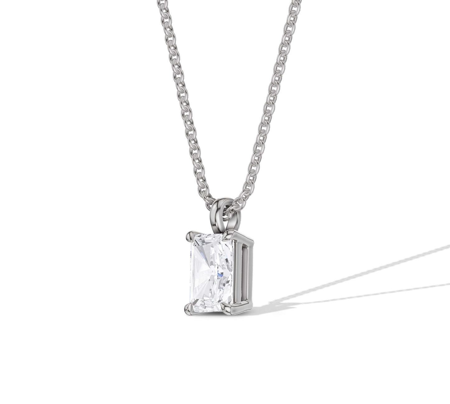 diamond necklace white gold