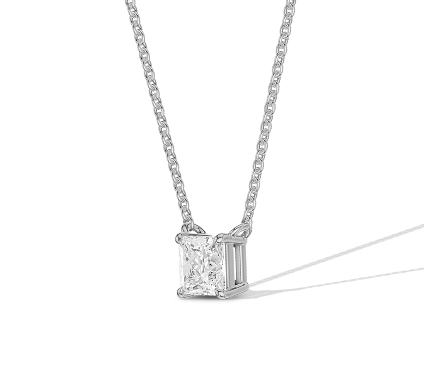 14k white gold necklace pendant