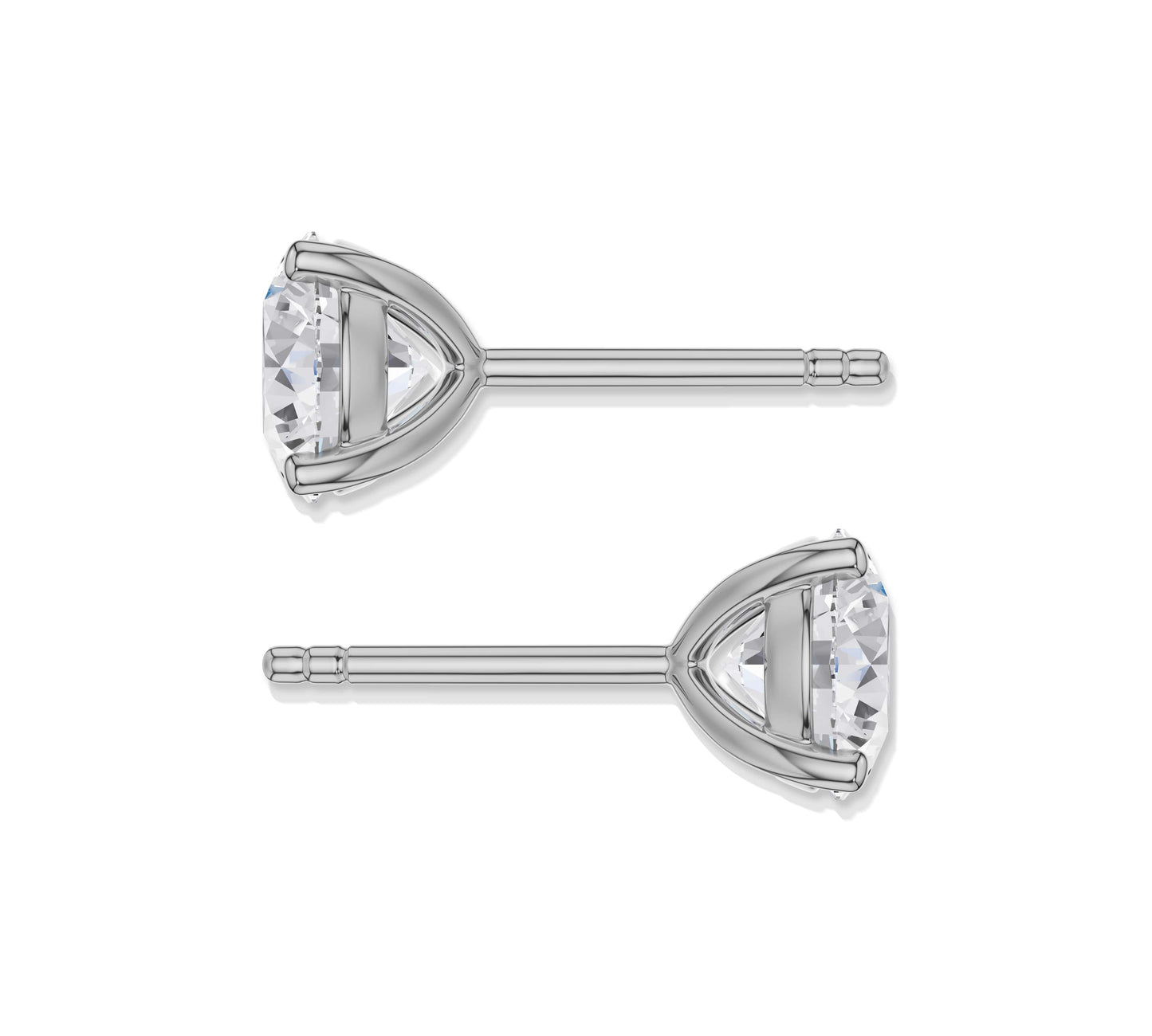 Minimal gold and diamond earrings for everyday wear