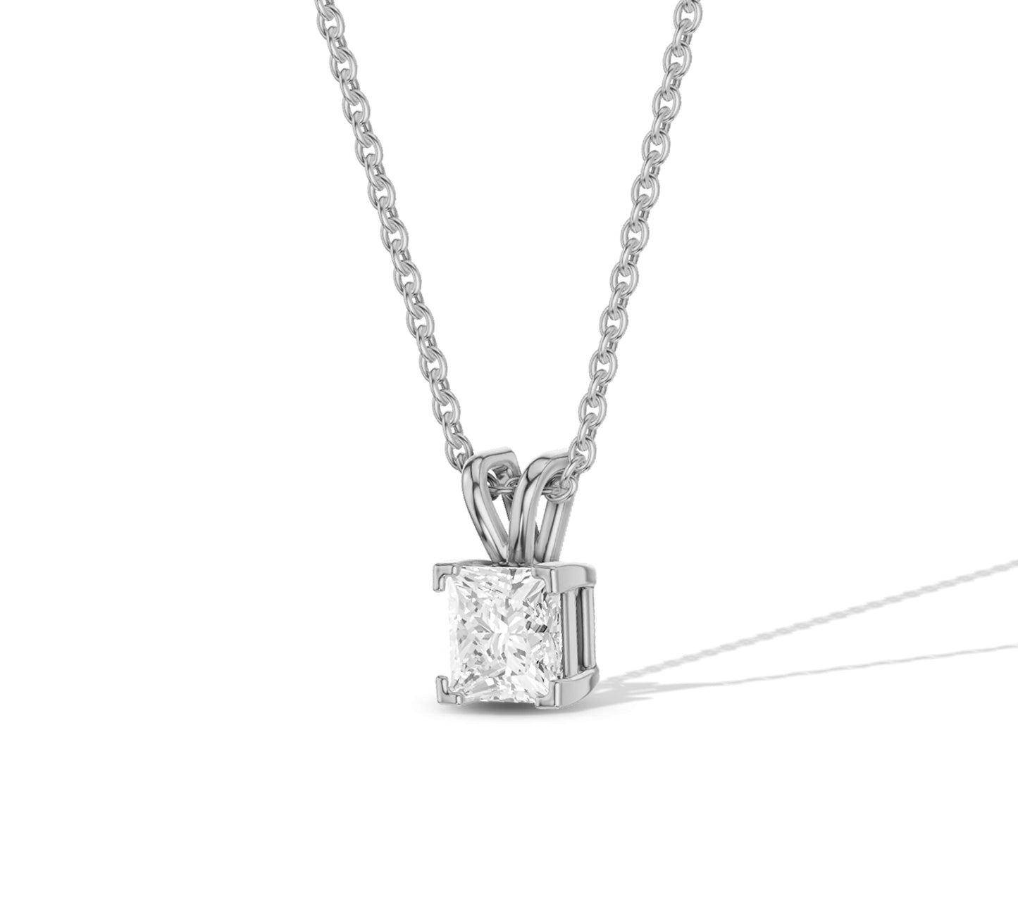 diamond on a necklace