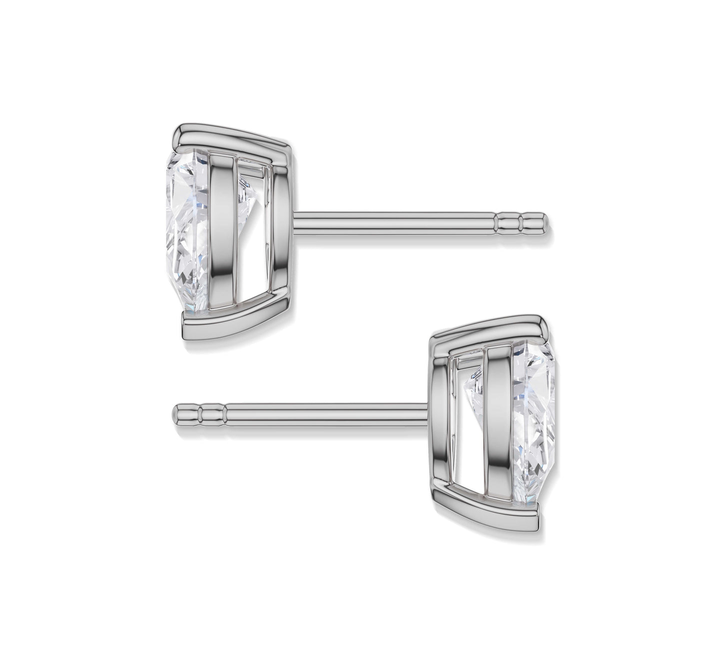 Lightweight diamond earrings for daily use