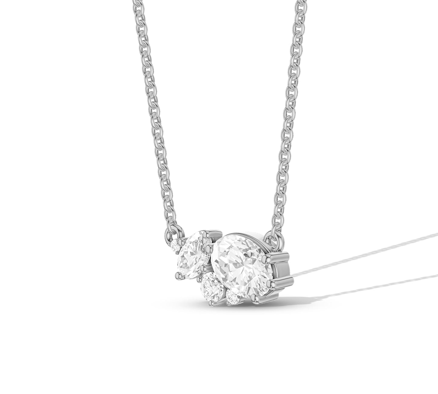Everyday wear gold and diamond necklace