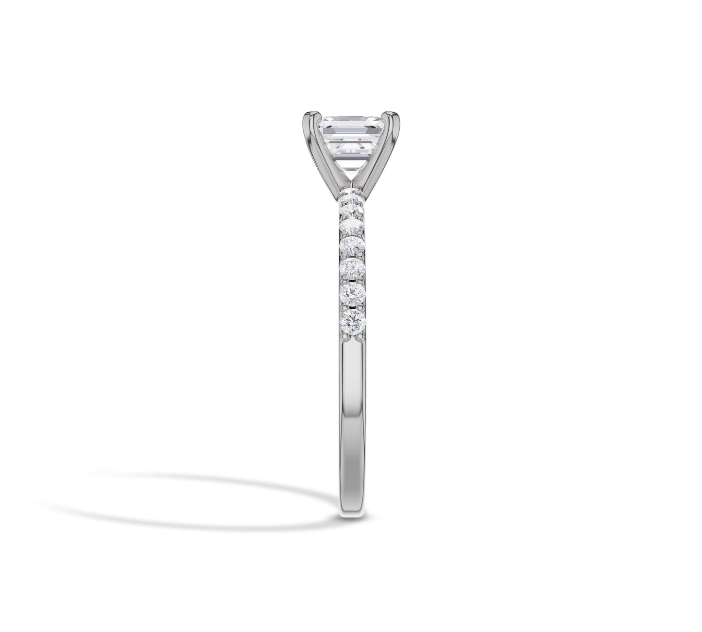 pave setting engagement ring