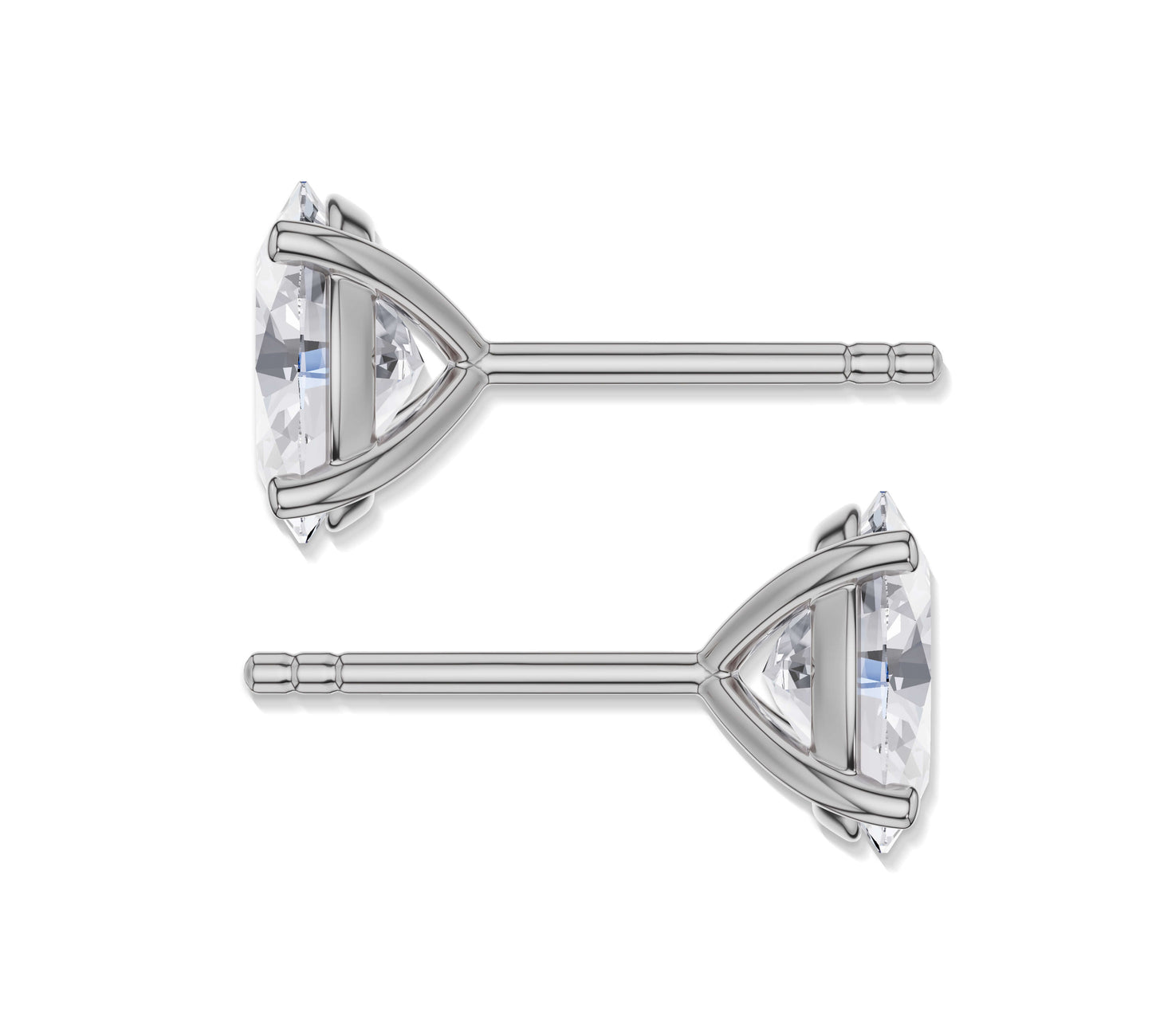 Simple and stylish white earrings