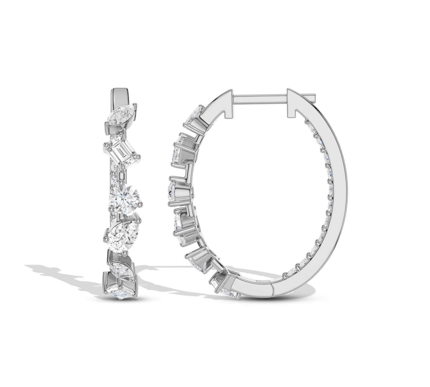 Sophisticated and modern hoop earrings
