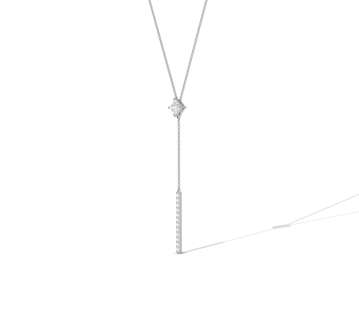 diamond y necklace