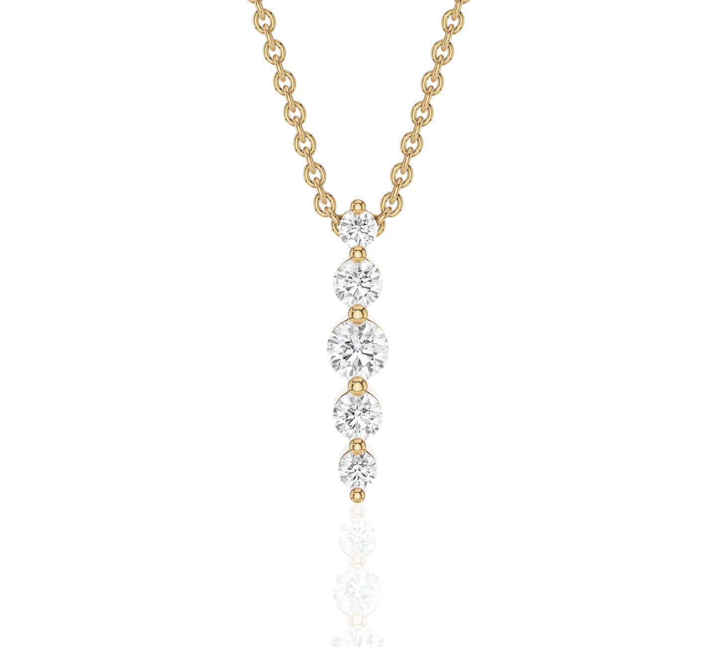 diamond bar necklace
