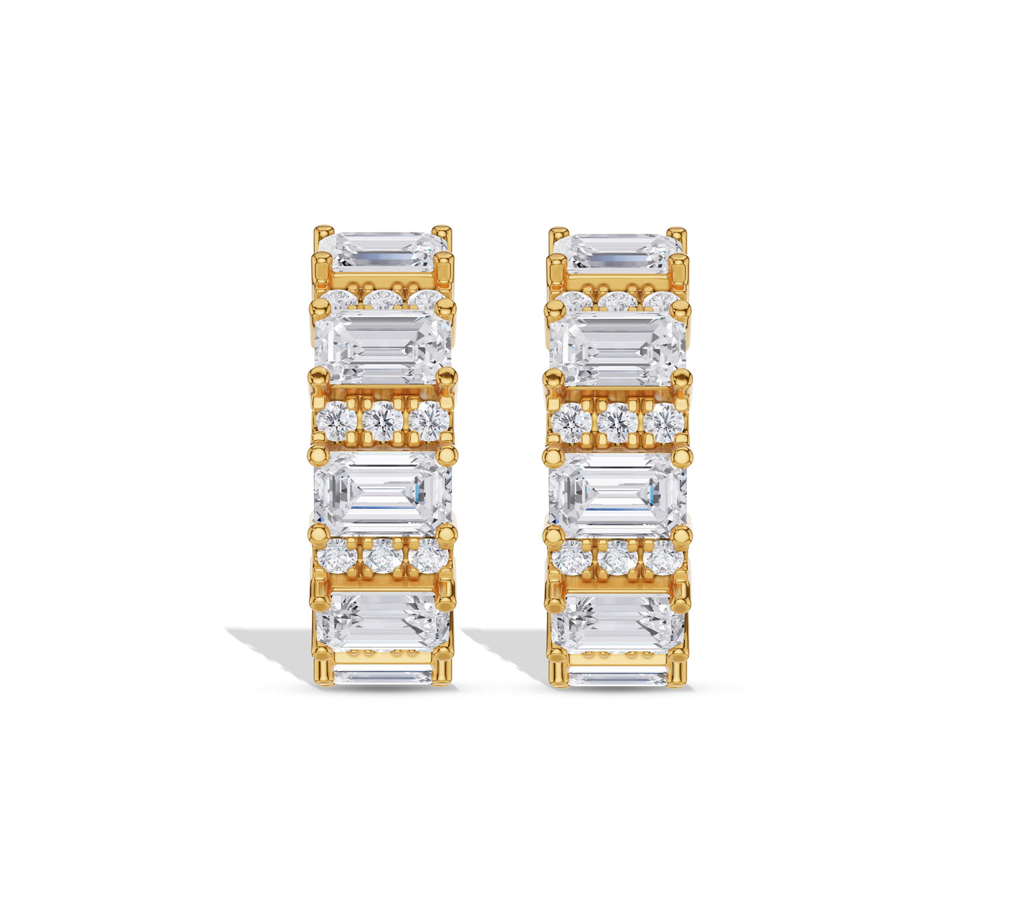 diamond earrings emerald
