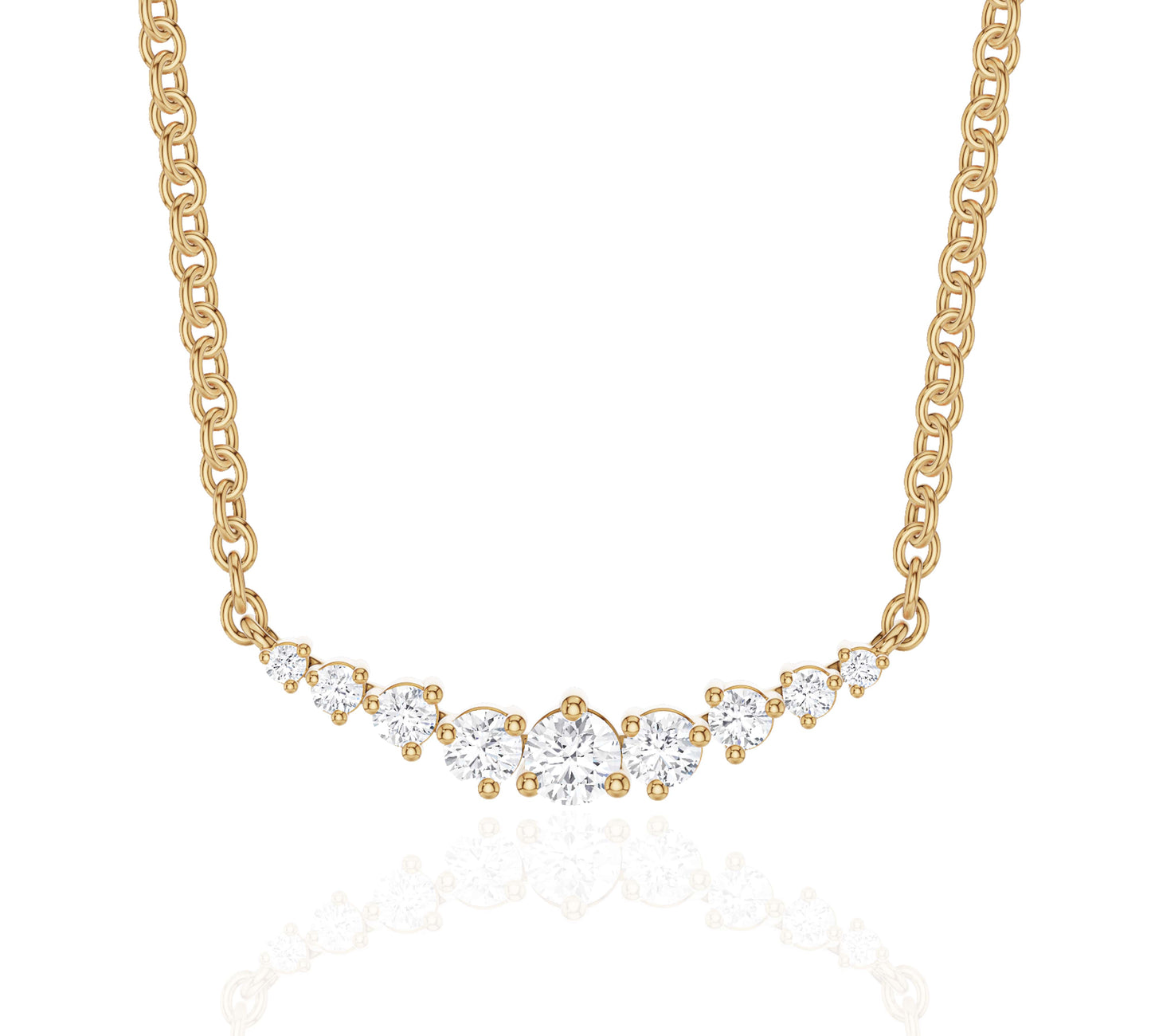 necklace diamond bar
