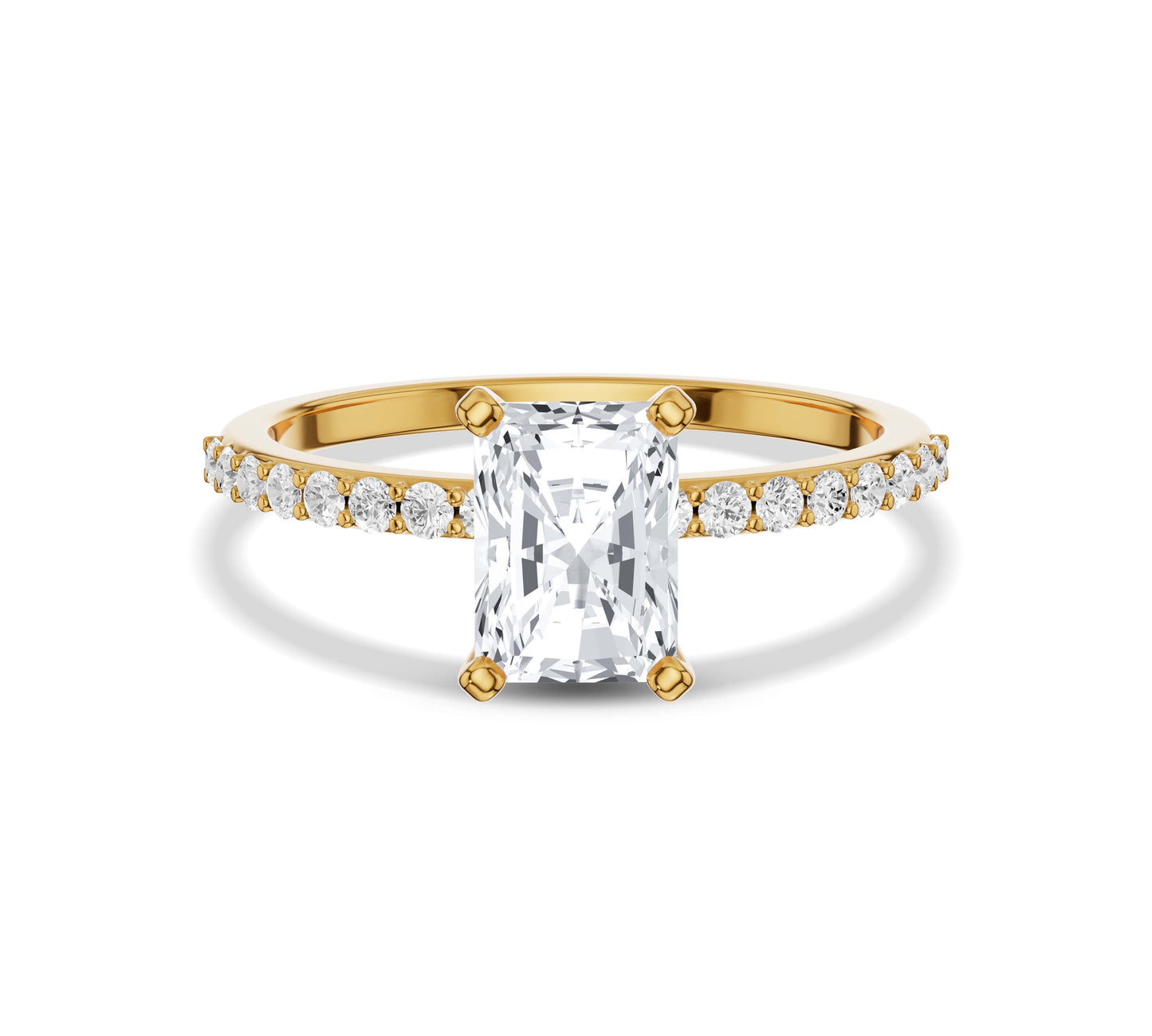 radiant cut engagement rings