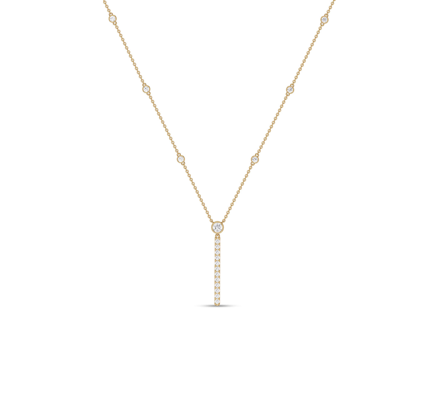 diamond station necklace