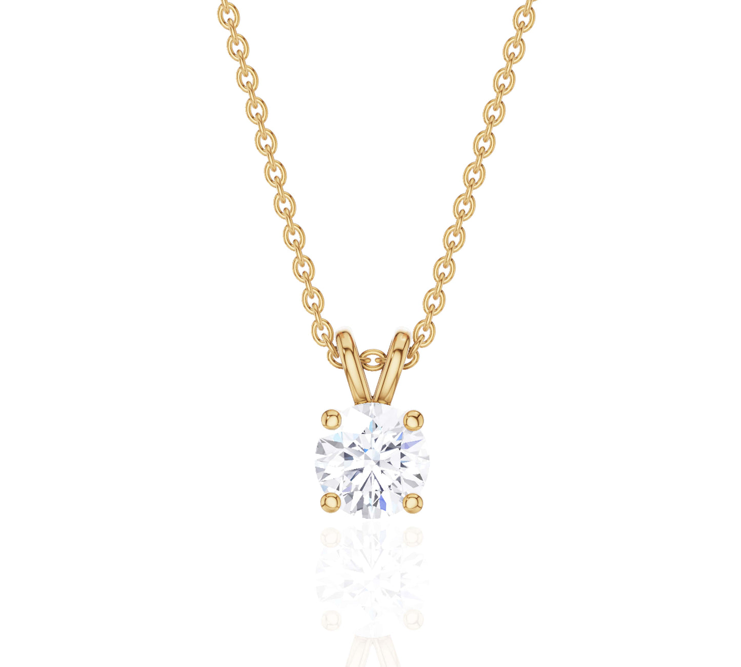 Lab Grown Diamond solitaire necklace