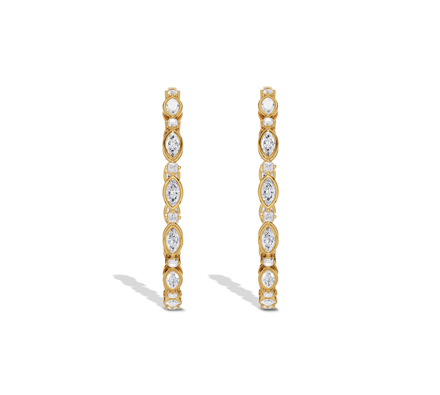 gold hoop earrings