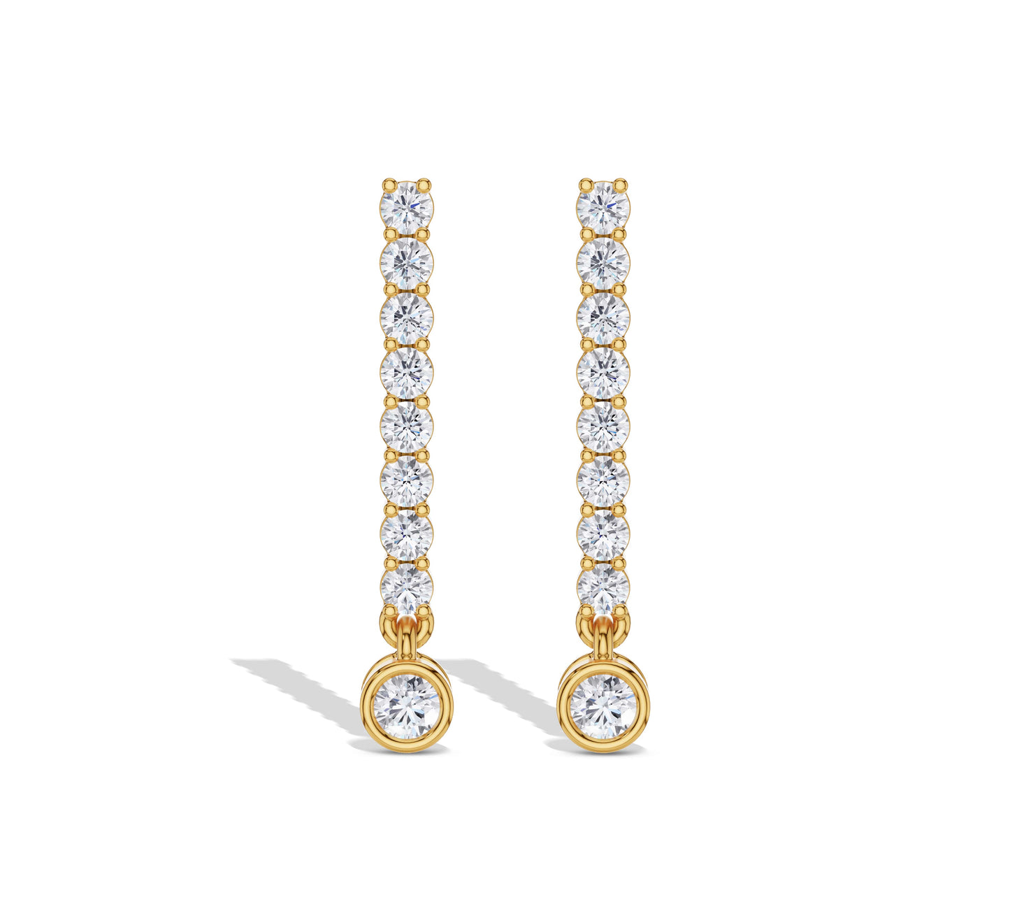 tennis diamond earrings