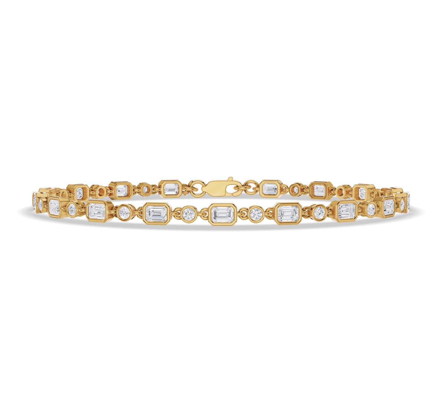 emerald diamond tennis bracelet