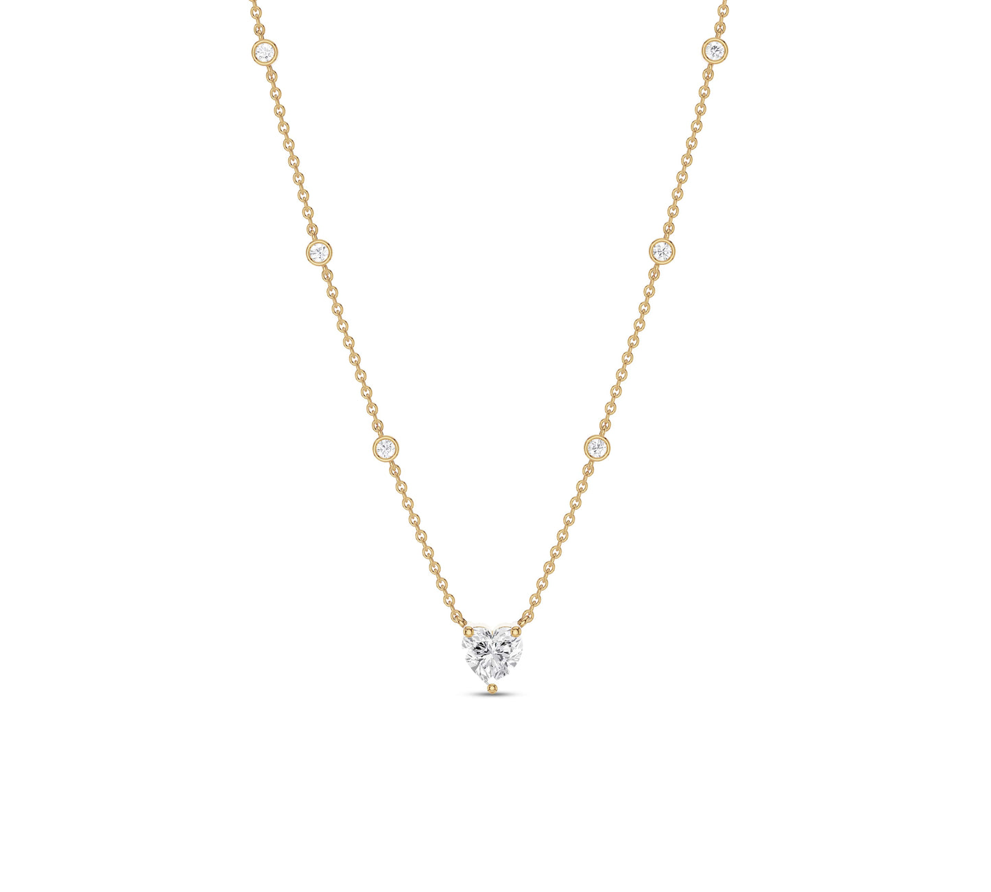 heart diamond necklace pendant