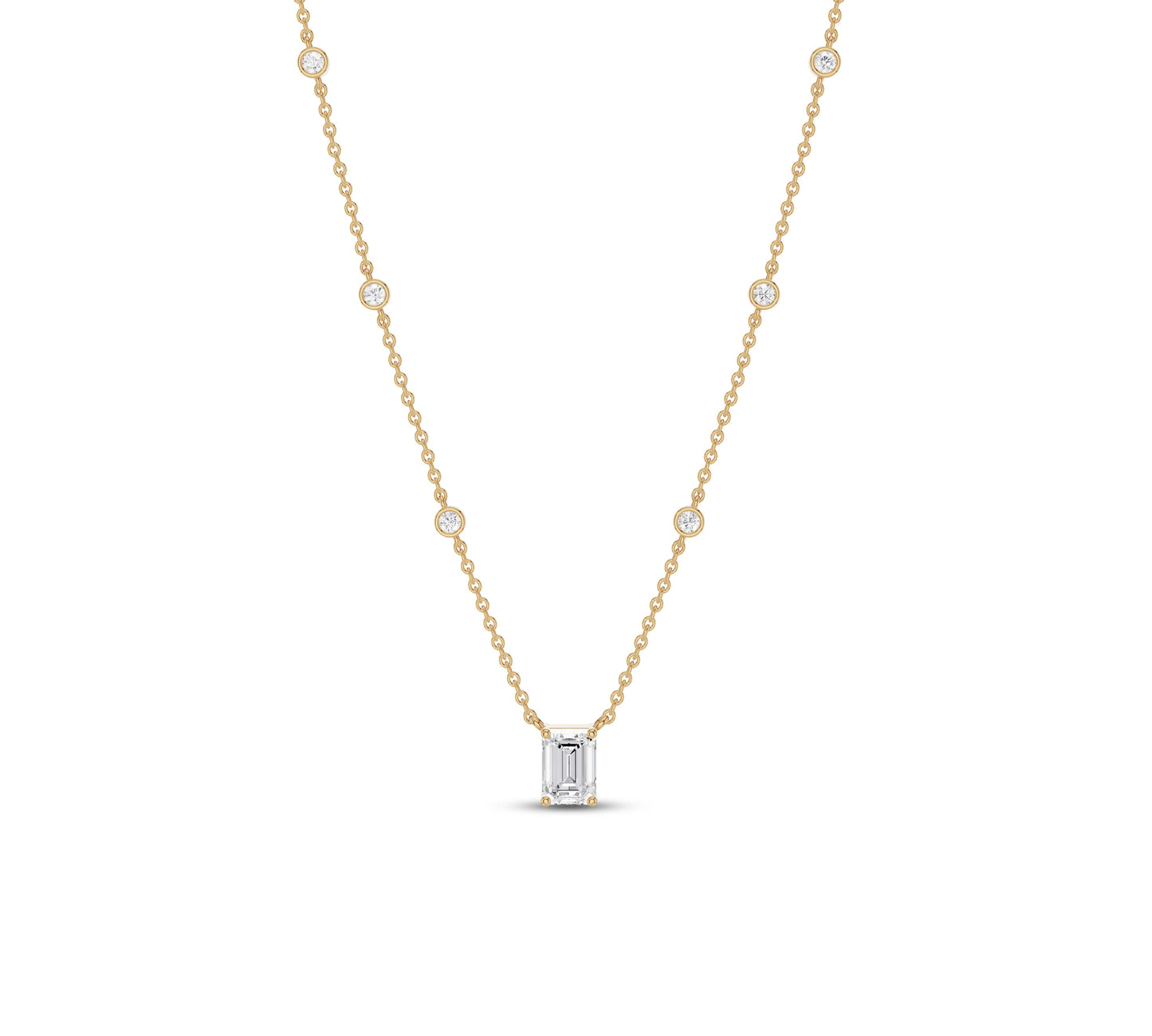 diamond necklace pendant yellow gold