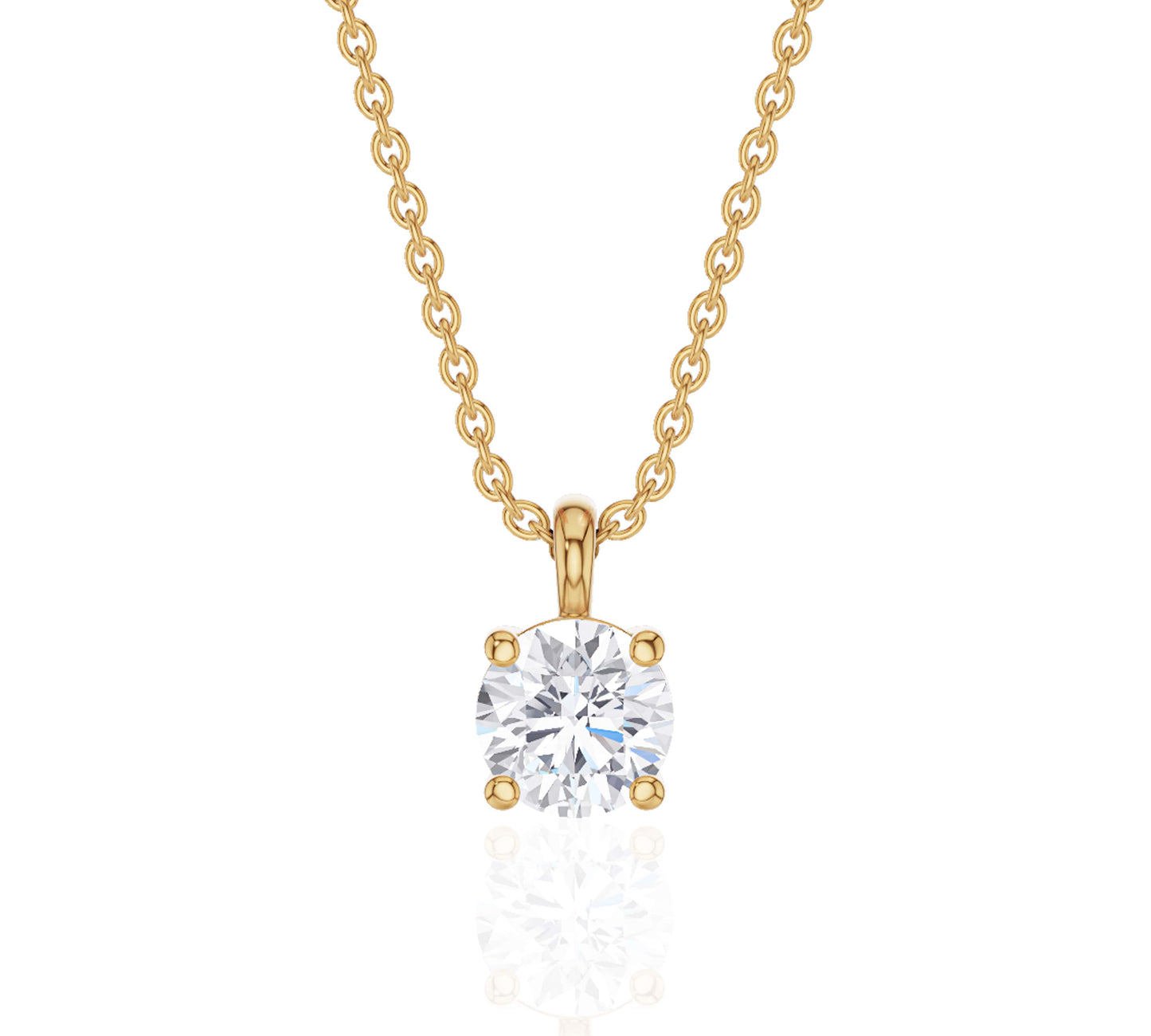 diamond on a necklace