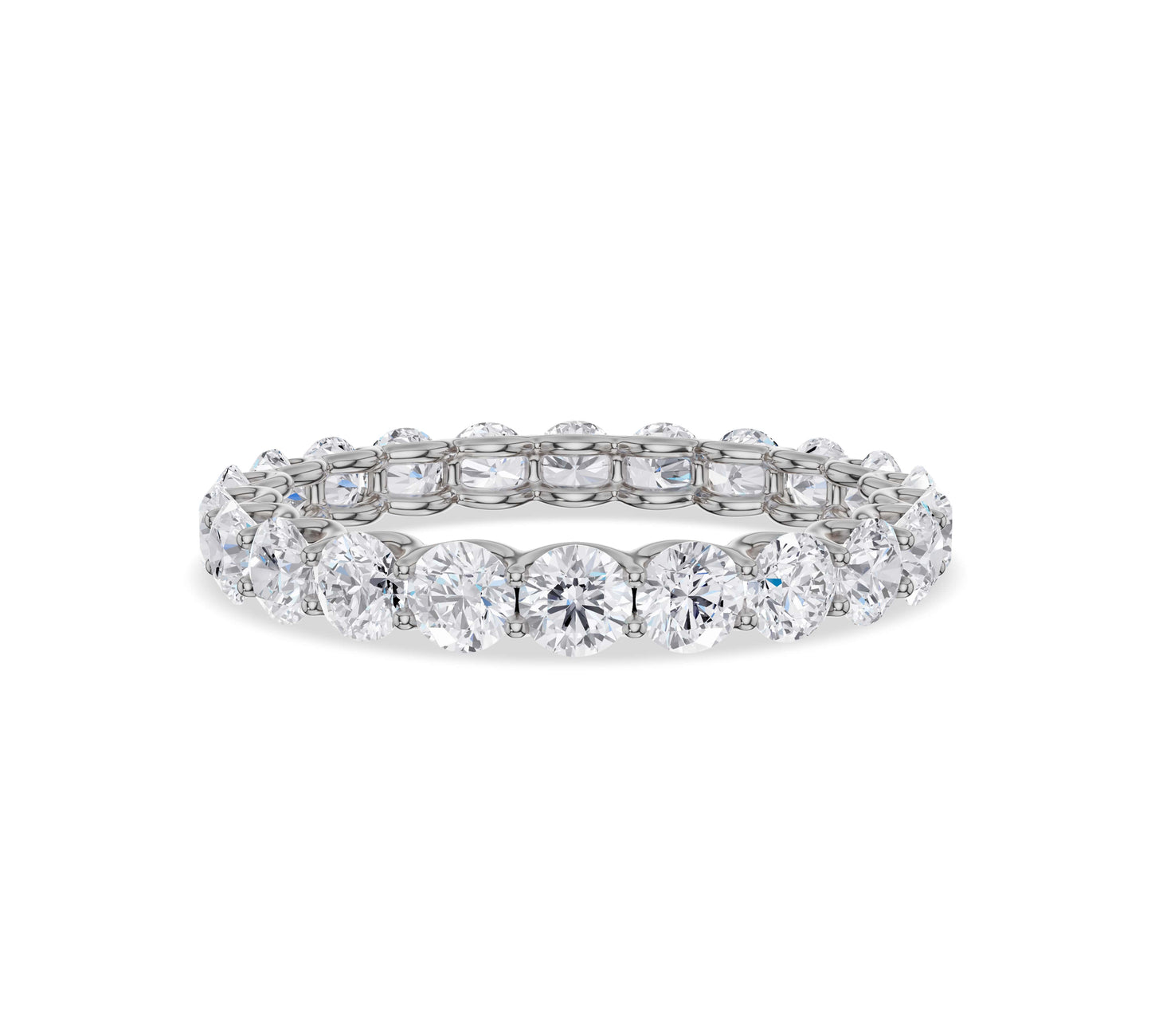 moissanite eternity band