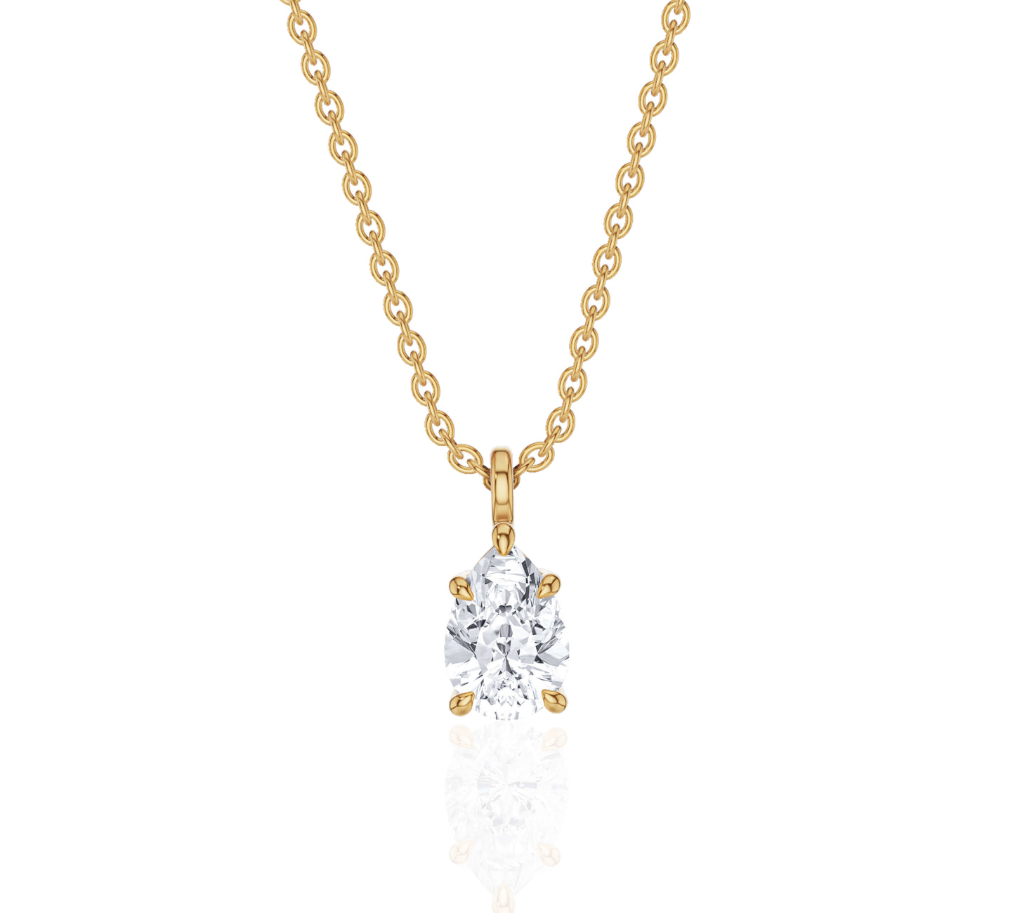 solitaire diamond necklace