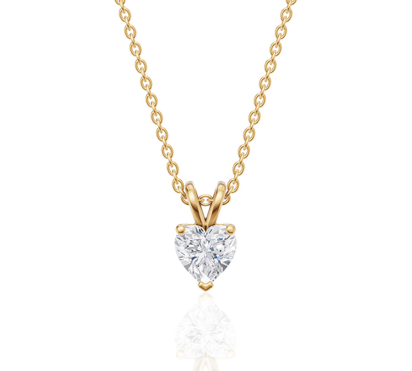solitaire diamond pendant necklace